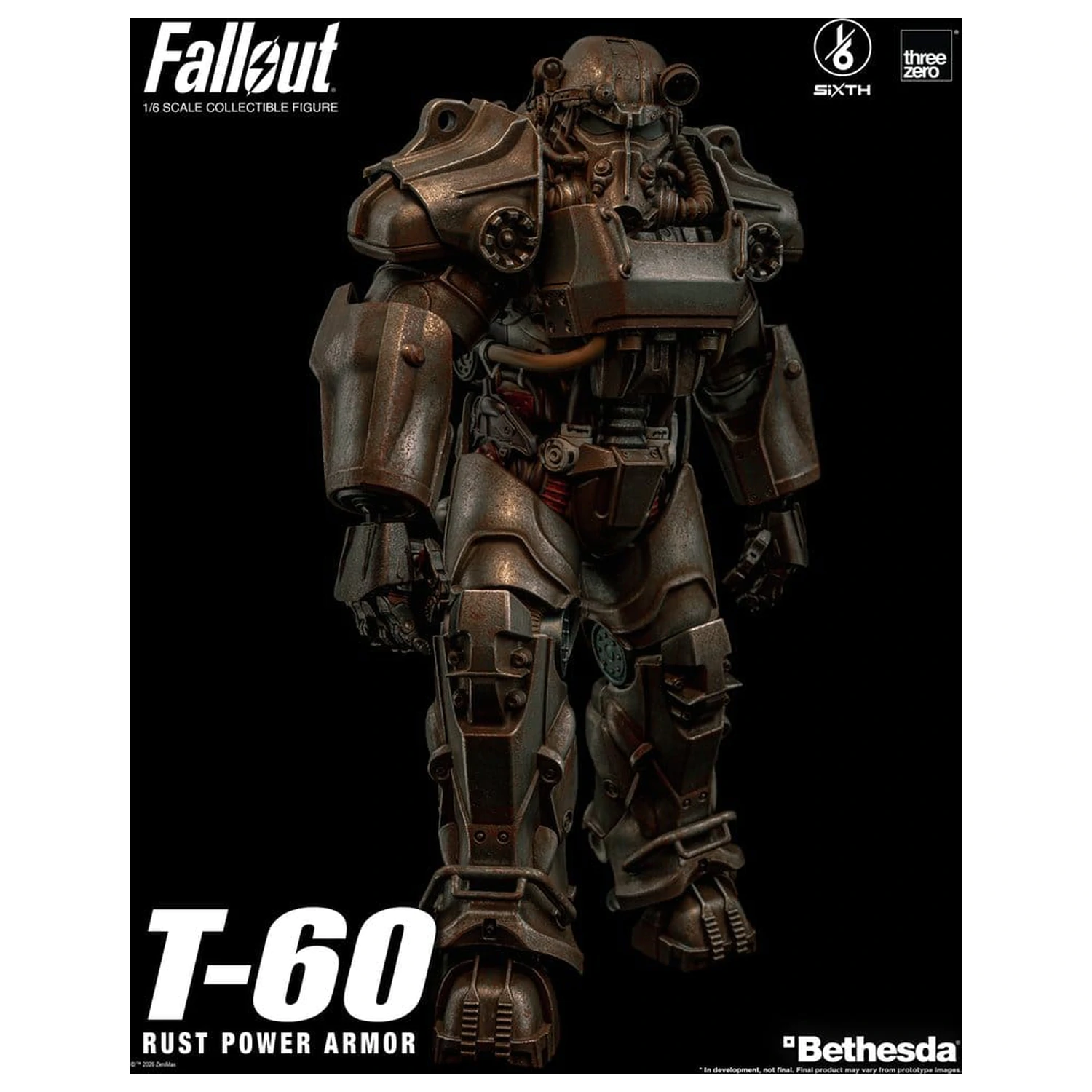 Fallout akční figurka 1/6 T-60 Rust Power Armor fotografii produktu