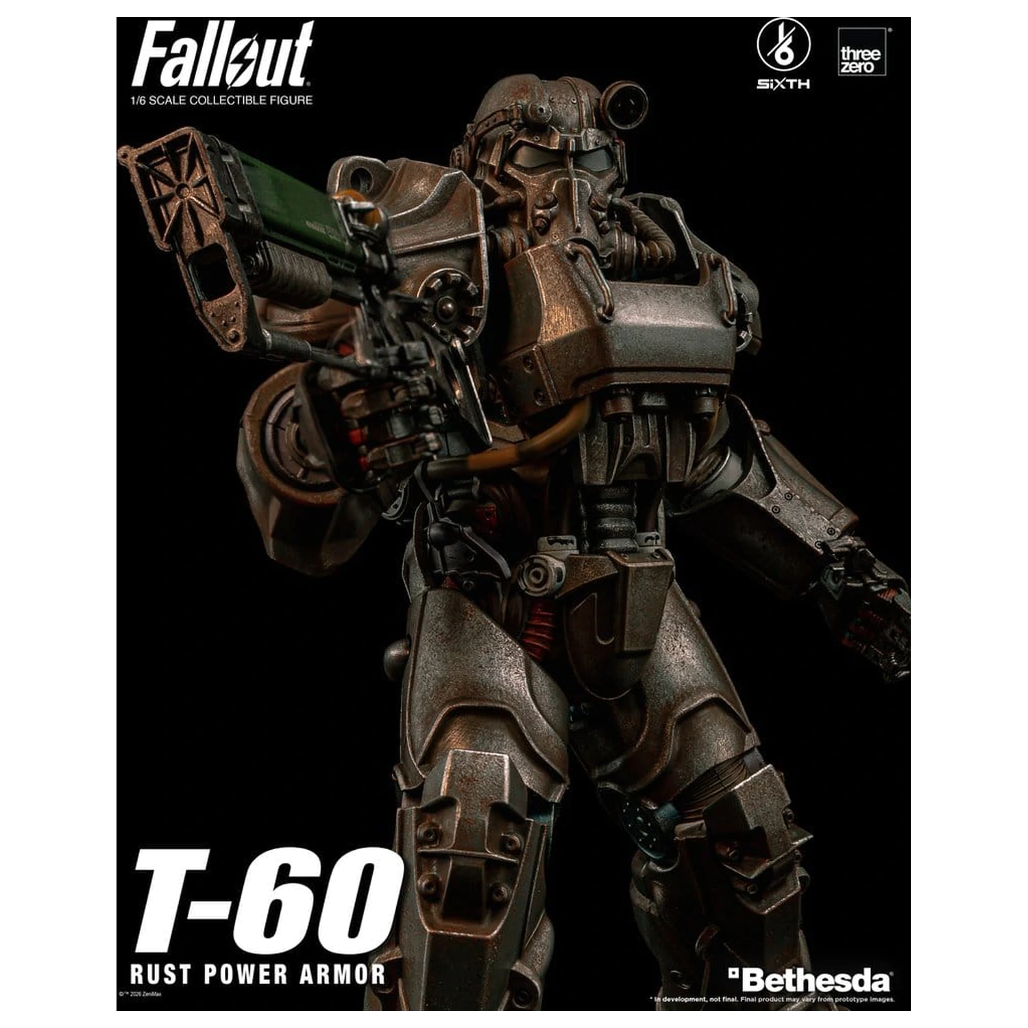 Fallout akční figurka 1/6 T-60 Rust Power Armor fotografii produktu