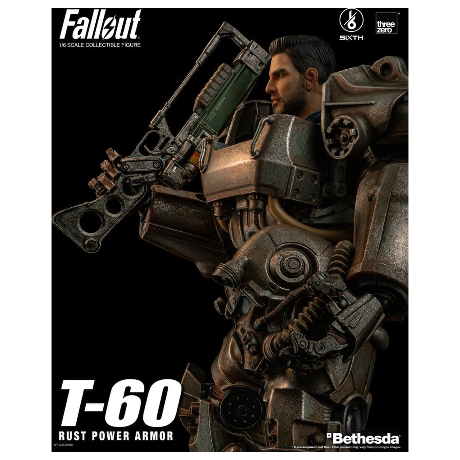 Fallout akční figurka 1/6 T-60 Rust Power Armor fotografii produktu