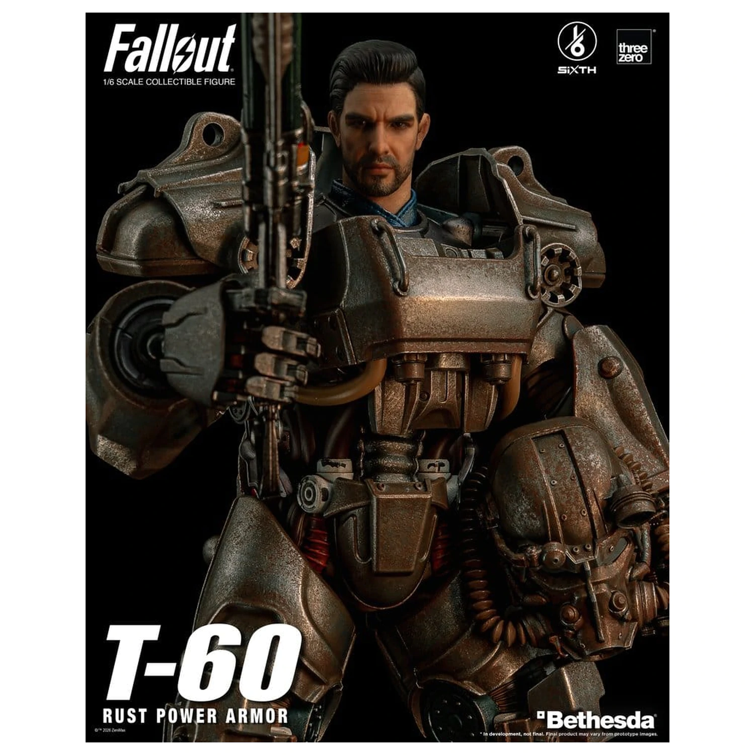Fallout akční figurka 1/6 T-60 Rust Power Armor fotografii produktu