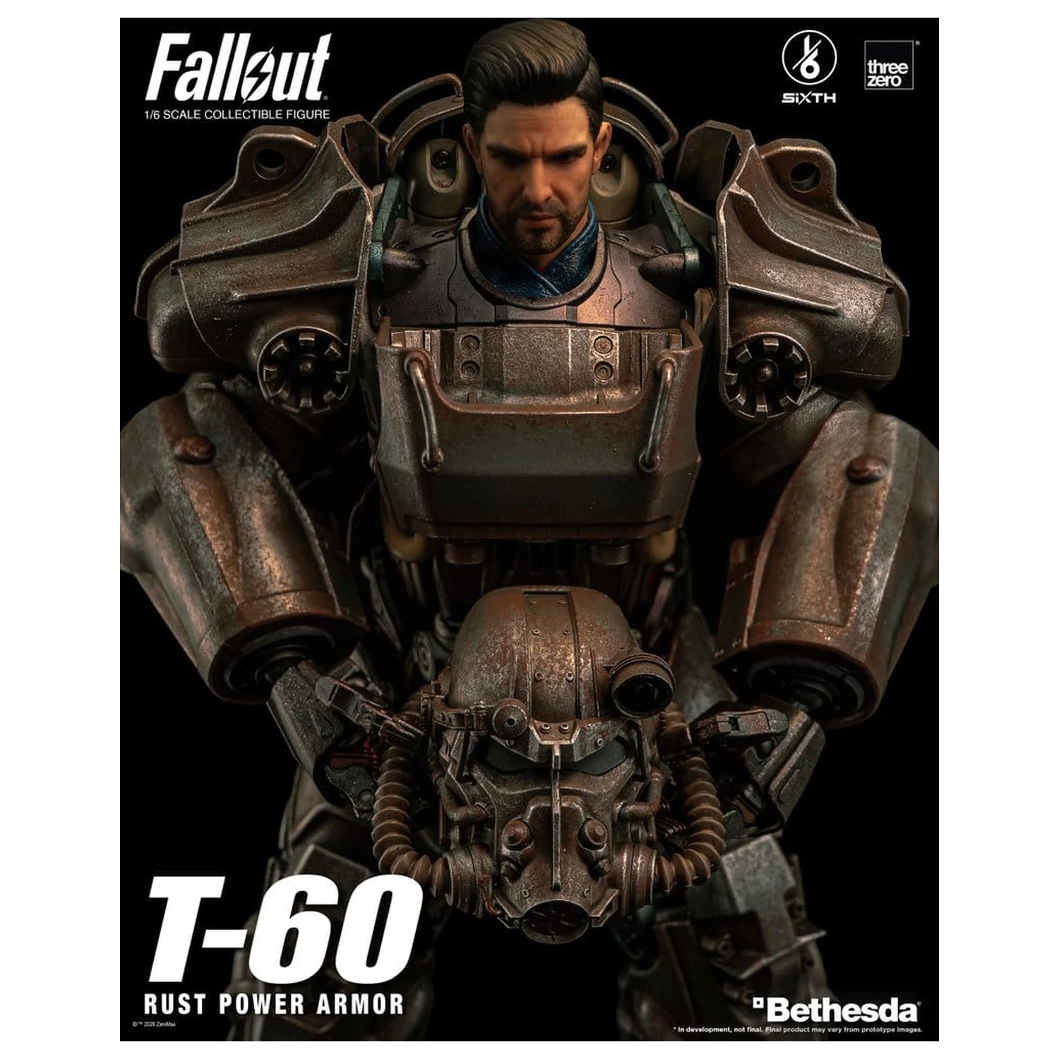 Fallout akční figurka 1/6 T-60 Rust Power Armor fotografii produktu