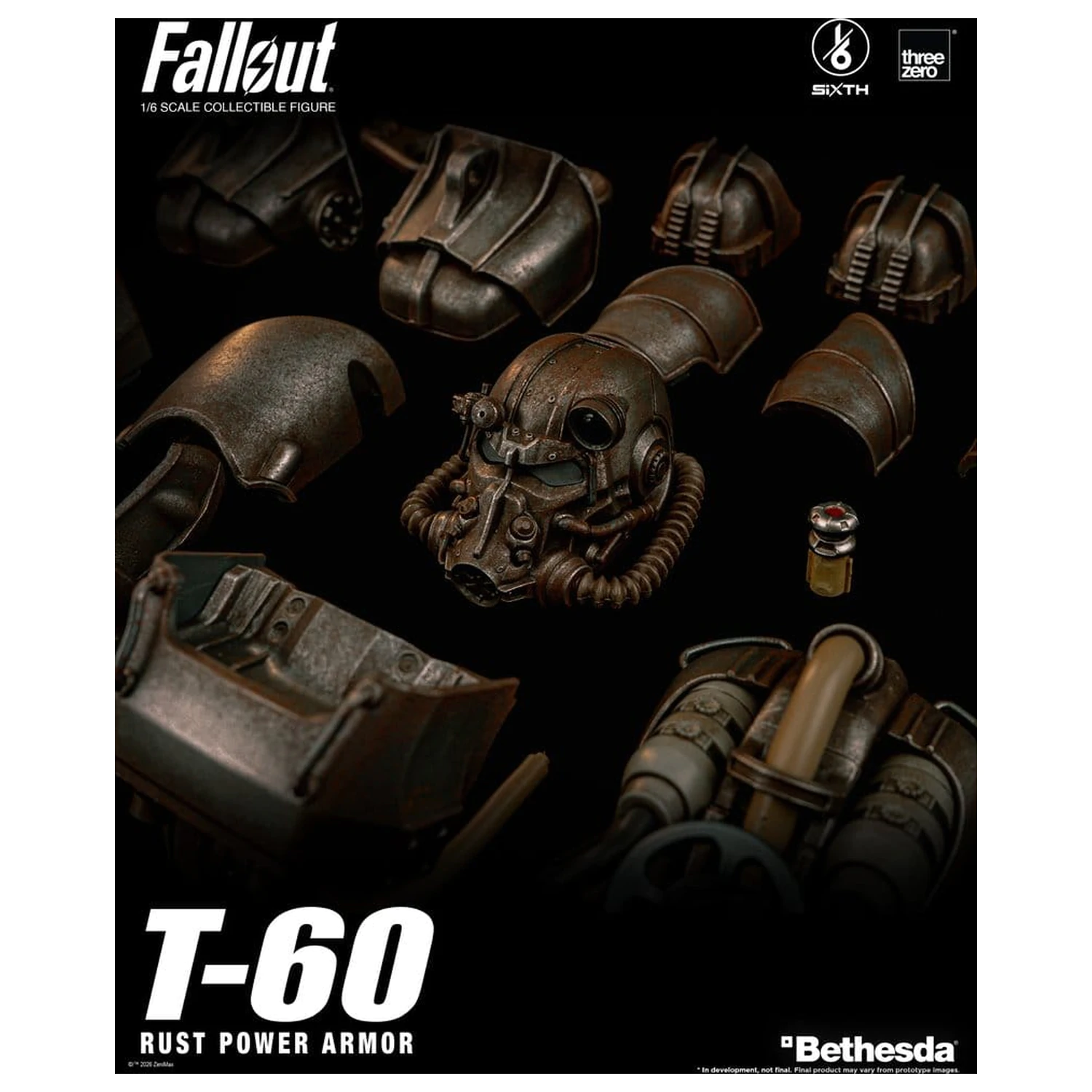Fallout akční figurka 1/6 T-60 Rust Power Armor fotografii produktu