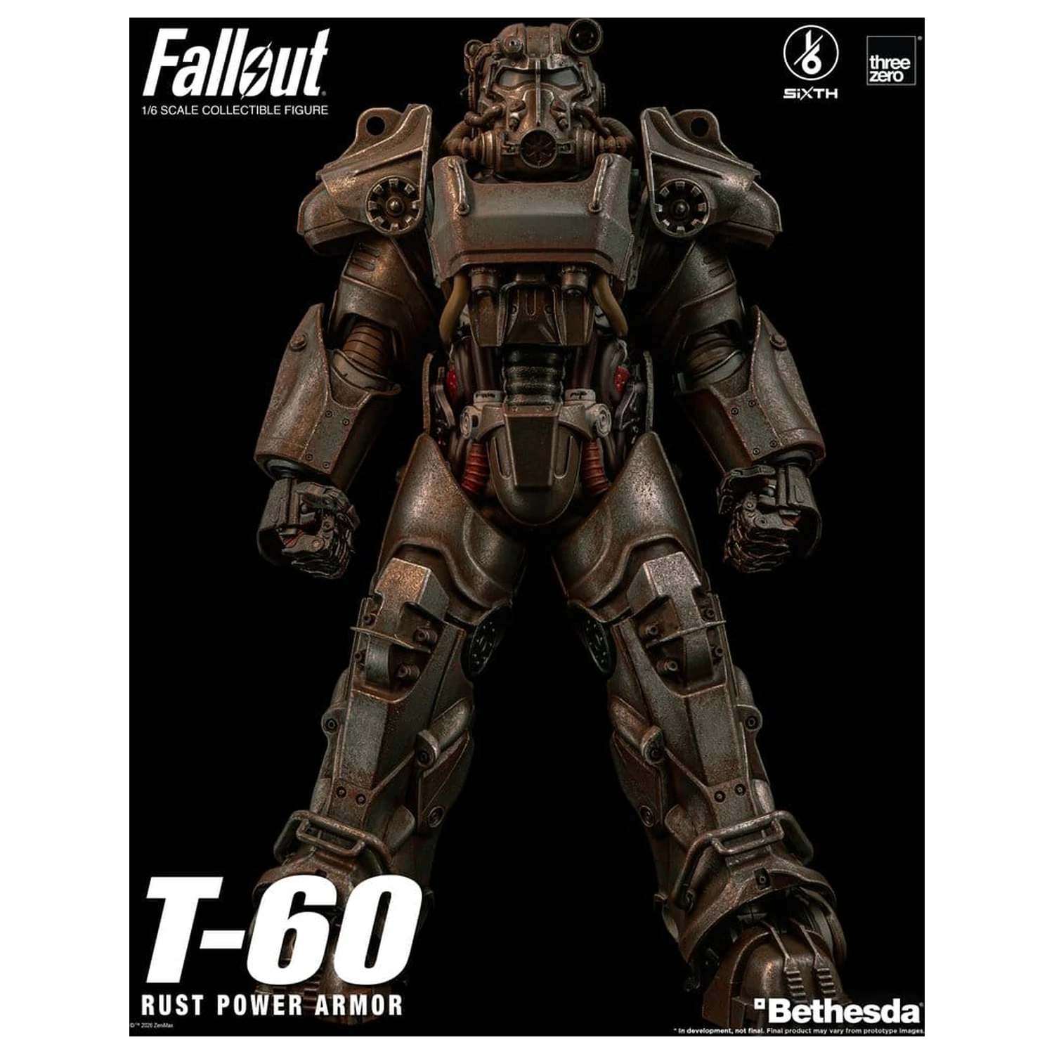 Fallout akční figurka 1/6 T-60 Rust Power Armor fotografii produktu