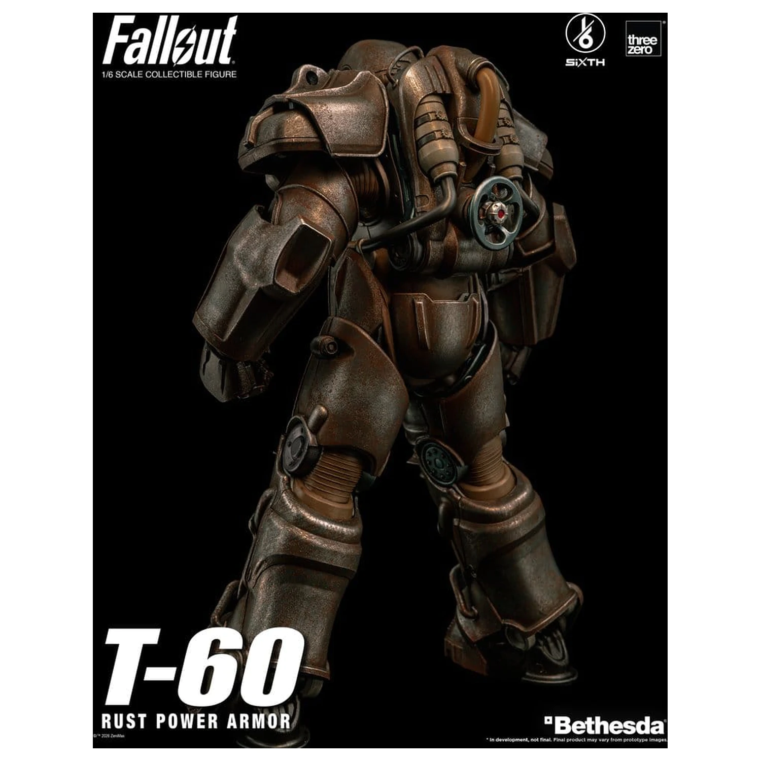Fallout akční figurka 1/6 T-60 Rust Power Armor fotografii produktu