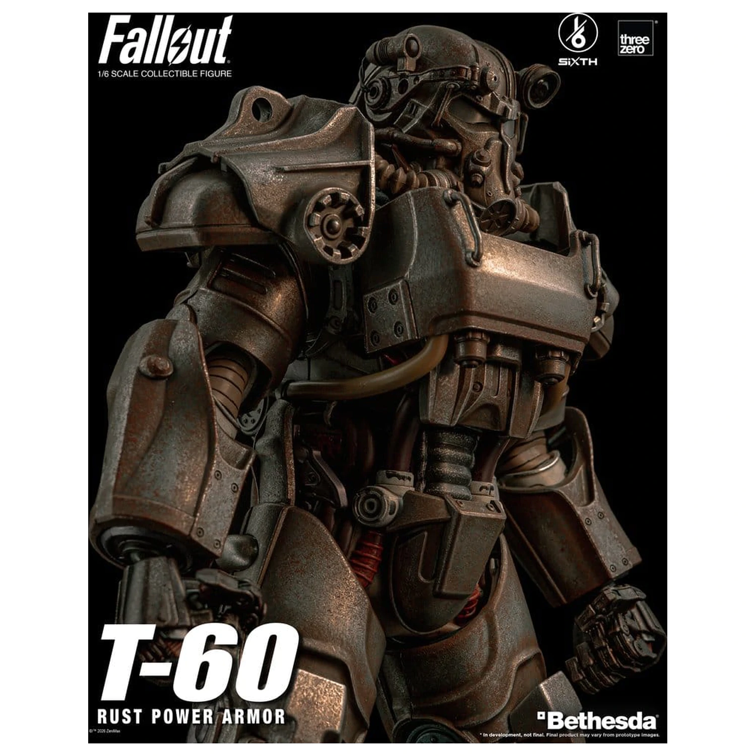Fallout akční figurka 1/6 T-60 Rust Power Armor fotografii produktu