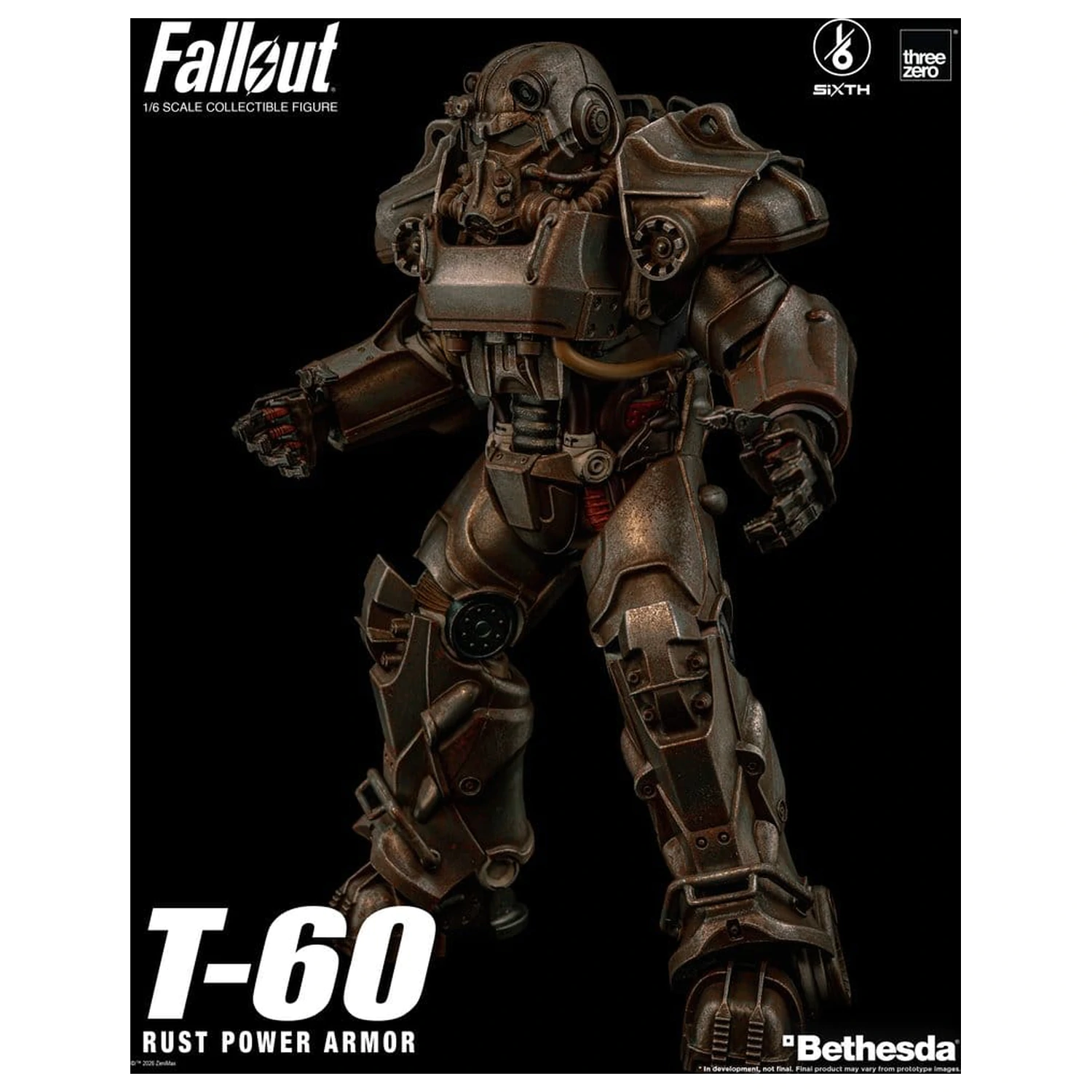 Fallout akční figurka 1/6 T-60 Rust Power Armor fotografii produktu