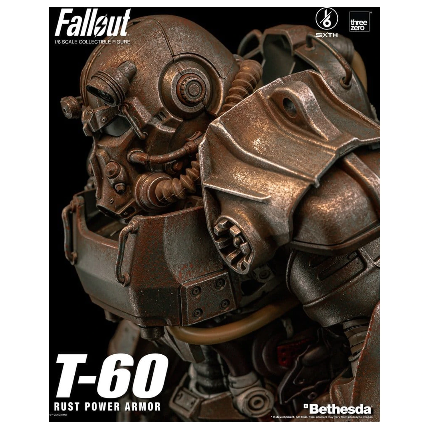 Fallout akční figurka 1/6 T-60 Rust Power Armor fotografii produktu