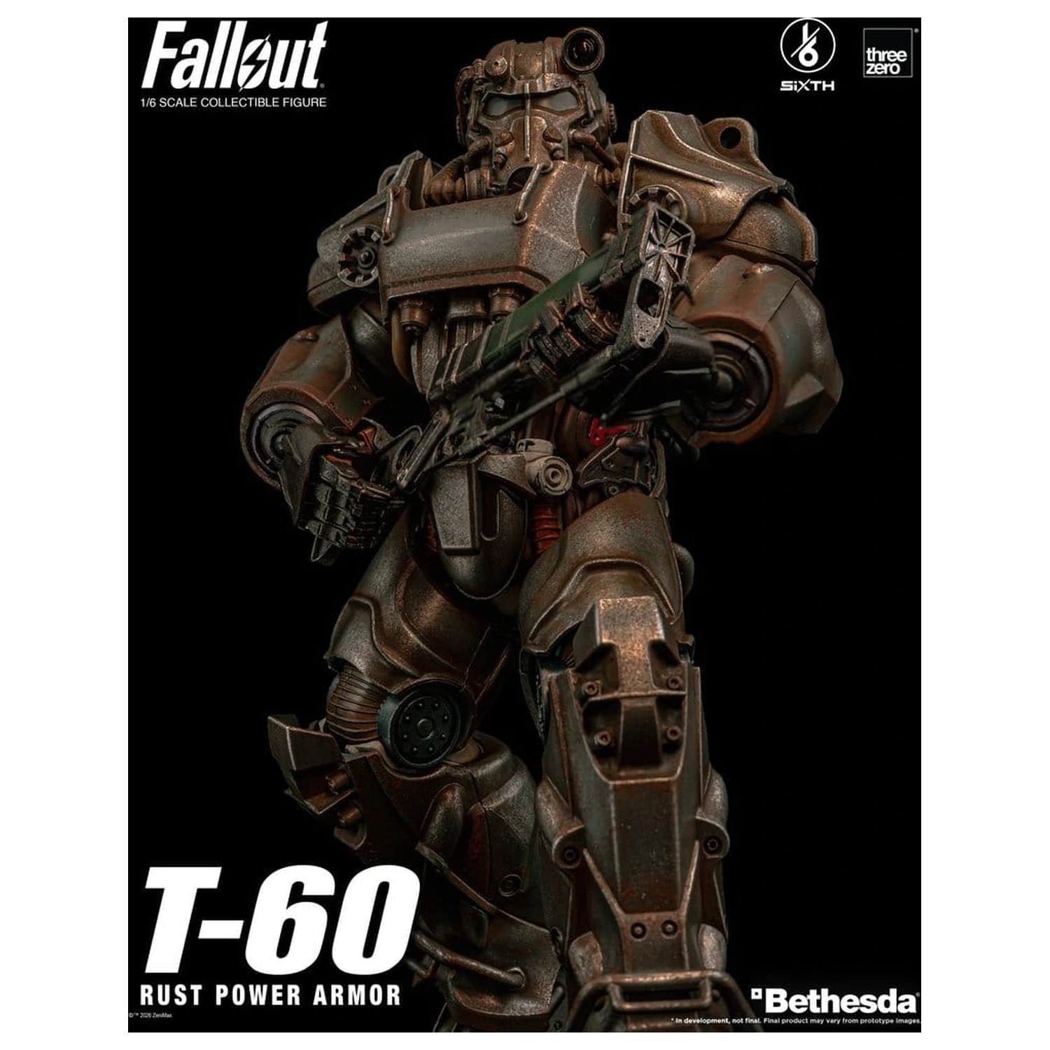 Fallout akční figurka 1/6 T-60 Rust Power Armor fotografii produktu