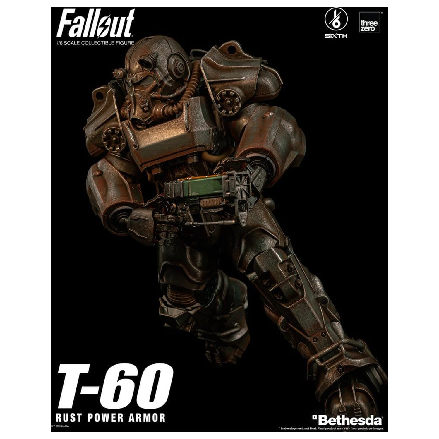 Fallout akční figurka 1/6 T-60 Rust Power Armor fotografii produktu