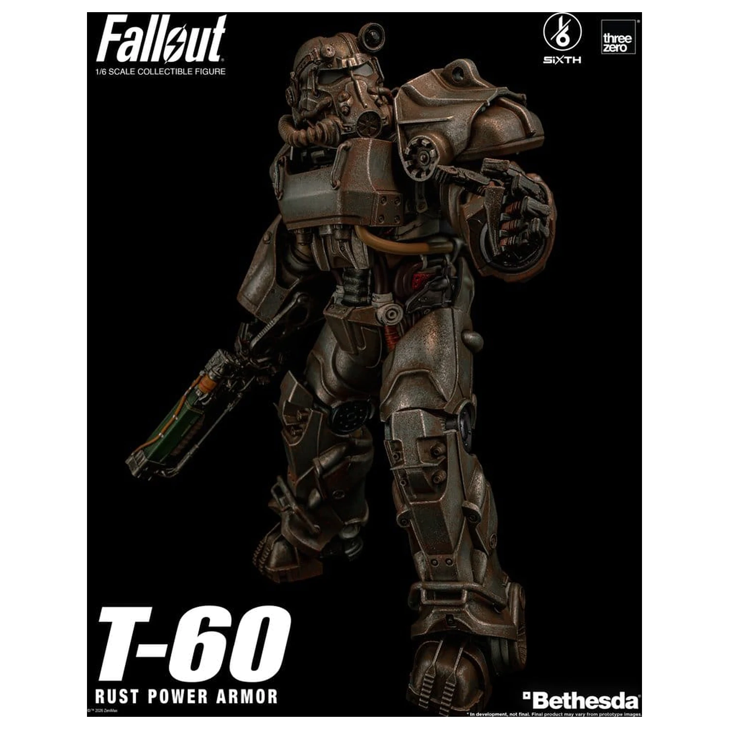 Fallout akční figurka 1/6 T-60 Rust Power Armor fotografii produktu