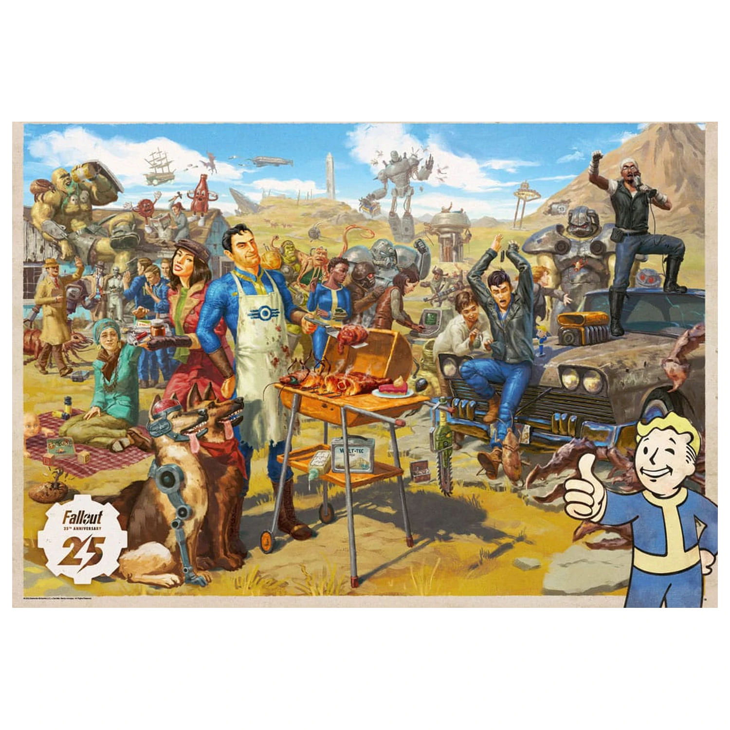 Fallout dárková sada Fallout Vault Loot Collection (Puzzle, ponožky, figurka a klíčenka) fotografii produktu
