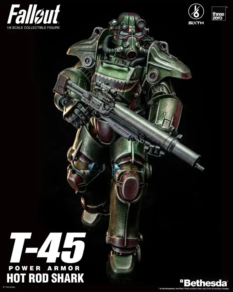 Fallout FigZero Akční figurka 1/6 T-45 Hot Rod Shark Power Armor 37 cm fotografii produktu