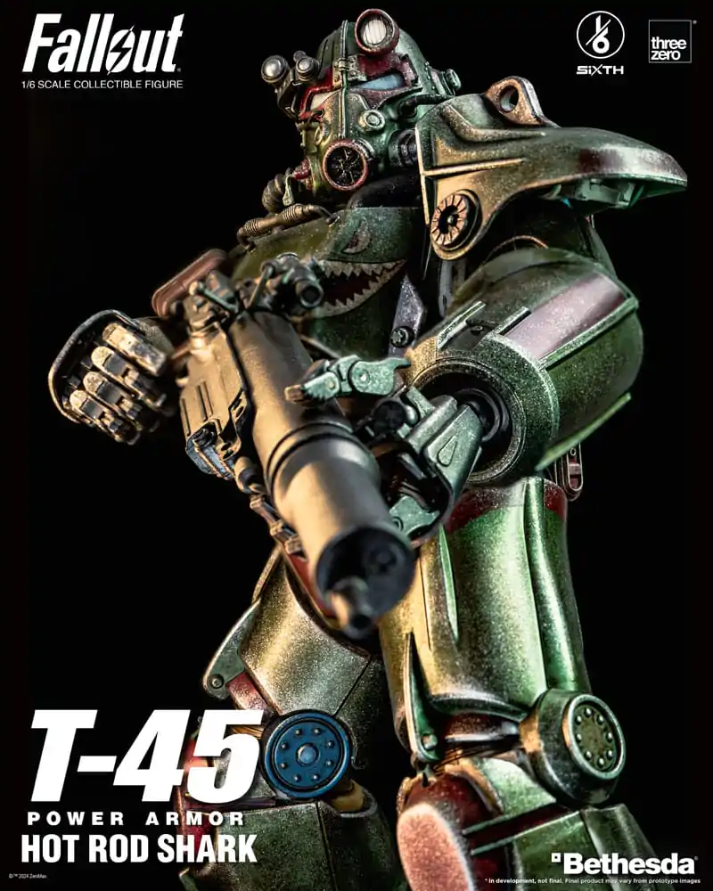 Fallout FigZero Akční figurka 1/6 T-45 Hot Rod Shark Power Armor 37 cm fotografii produktu