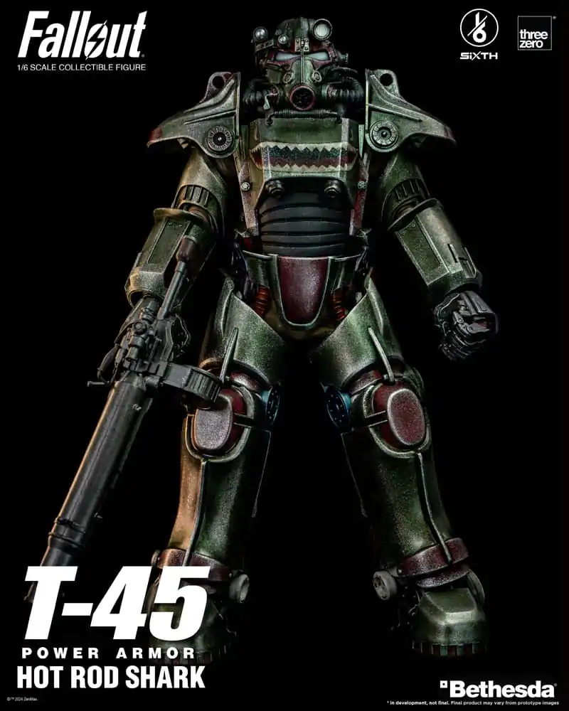 Fallout FigZero Akční figurka 1/6 T-45 Hot Rod Shark Power Armor 37 cm fotografii produktu