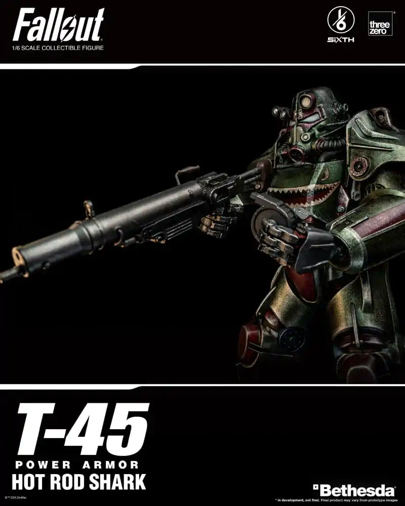 Fallout FigZero Akční figurka 1/6 T-45 Hot Rod Shark Power Armor 37 cm fotografii produktu