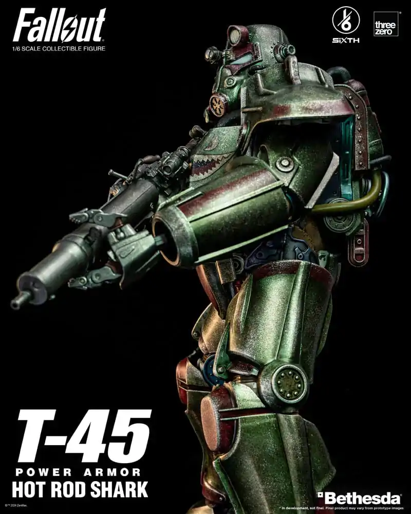 Fallout FigZero Akční figurka 1/6 T-45 Hot Rod Shark Power Armor 37 cm fotografii produktu