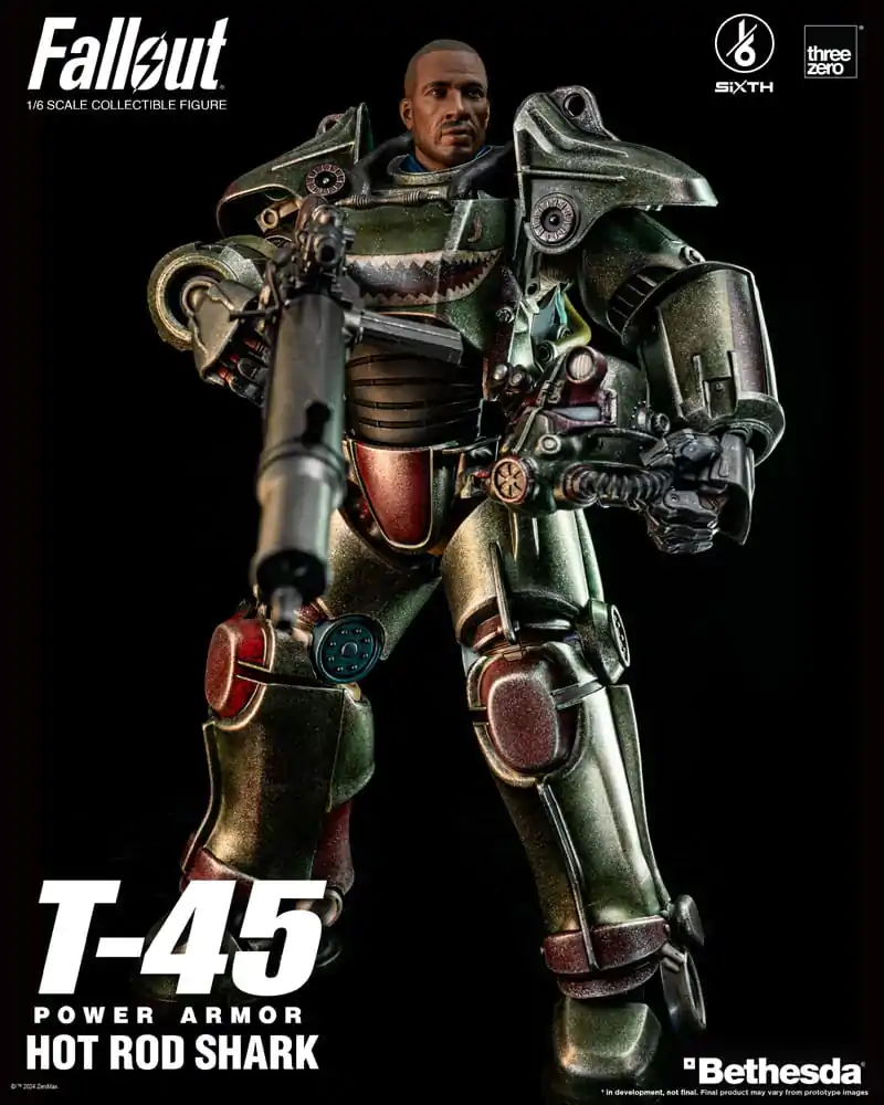 Fallout FigZero Akční figurka 1/6 T-45 Hot Rod Shark Power Armor 37 cm fotografii produktu