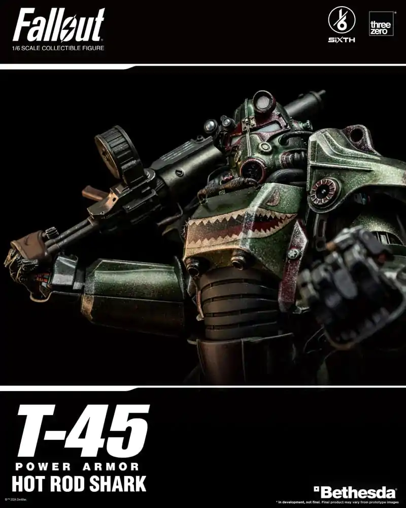 Fallout FigZero Akční figurka 1/6 T-45 Hot Rod Shark Power Armor 37 cm fotografii produktu