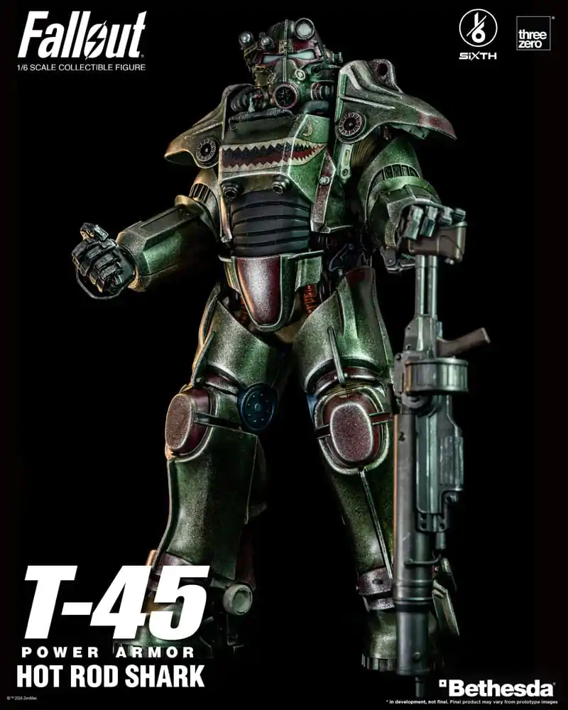 Fallout FigZero Akční figurka 1/6 T-45 Hot Rod Shark Power Armor 37 cm fotografii produktu