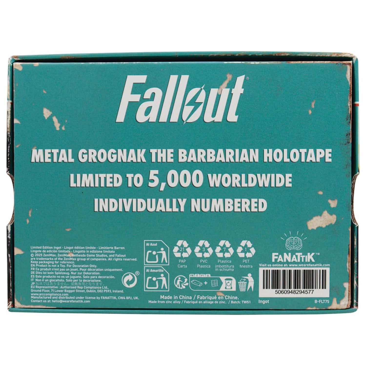 Fallout replika Grognak the Barbarian Holotape fotografii produktu