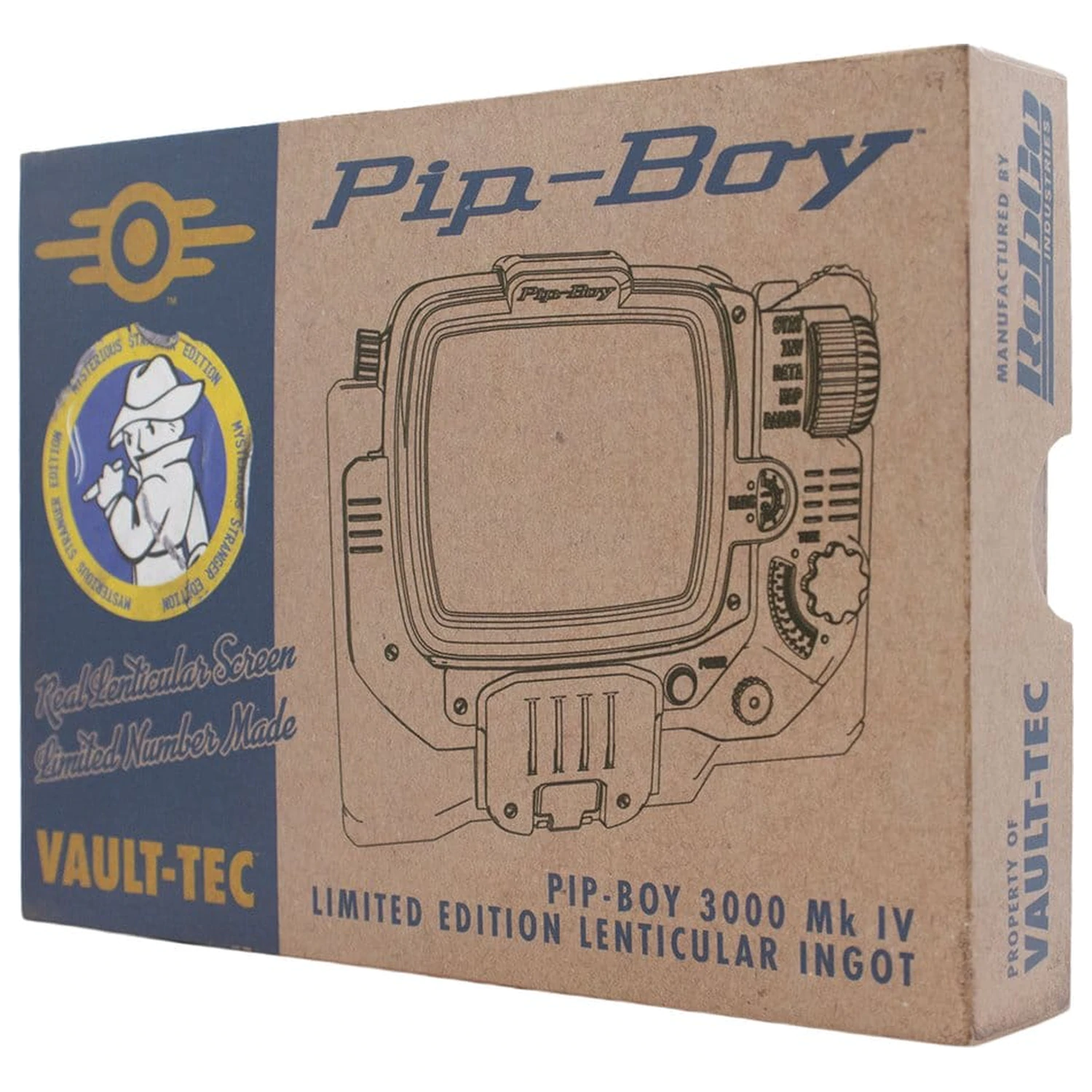 Fallout Ingot Pip-Boy Limitovaná edice lentikulární Mysterious Stranger varianta fotografii produktu
