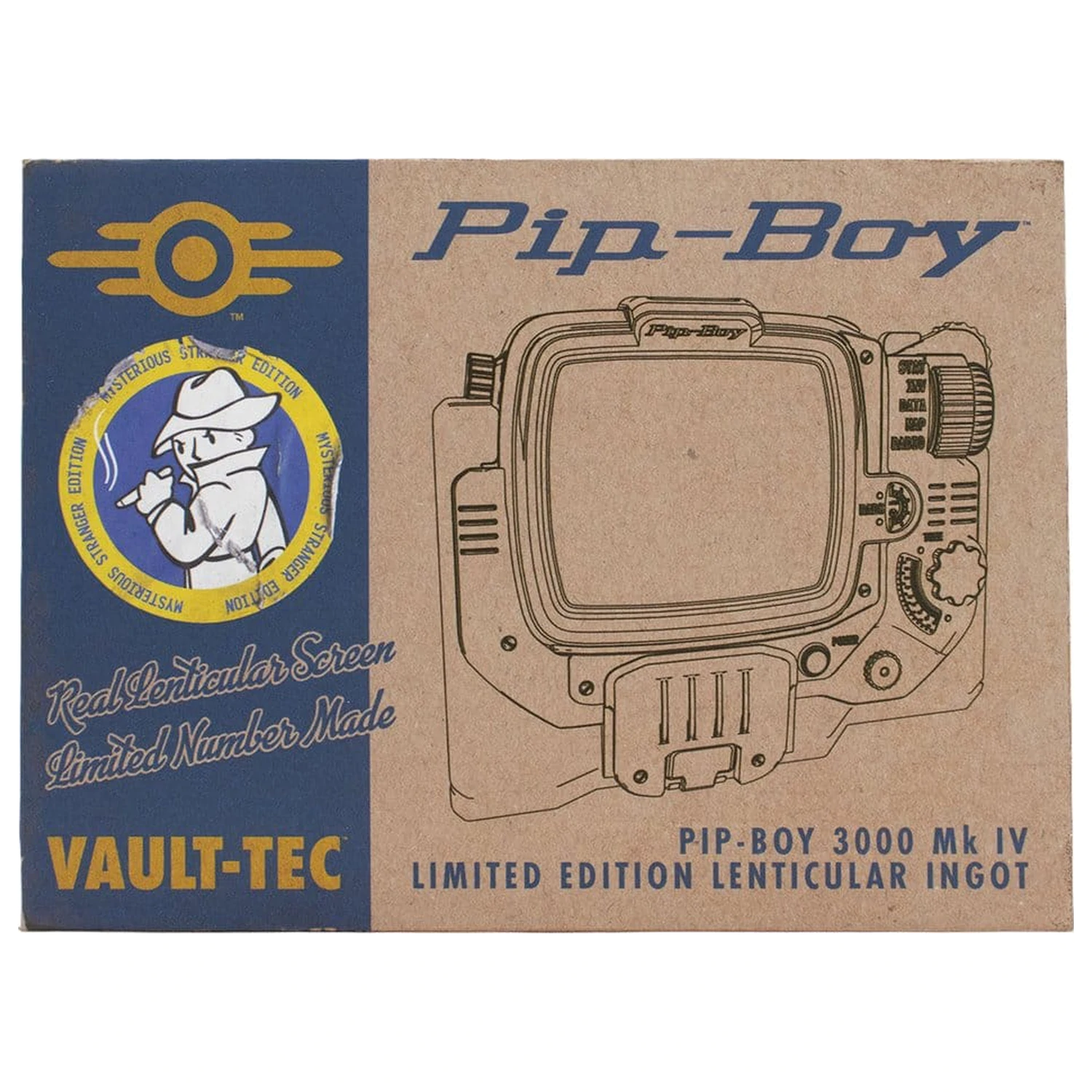 Fallout Ingot Pip-Boy Limitovaná edice lentikulární Mysterious Stranger varianta fotografii produktu