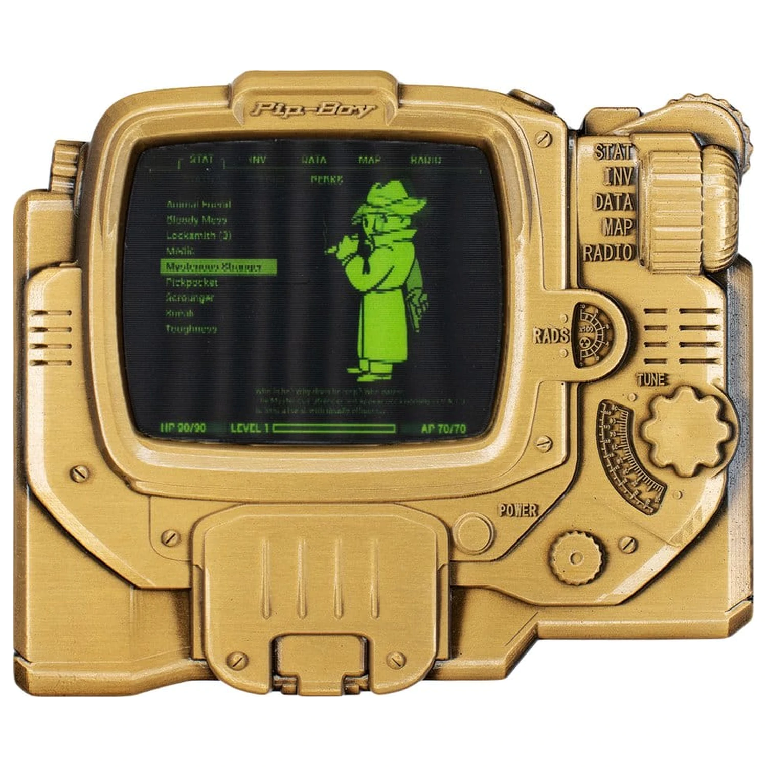 Fallout Ingot Pip-Boy Limitovaná edice lentikulární Mysterious Stranger varianta fotografii produktu