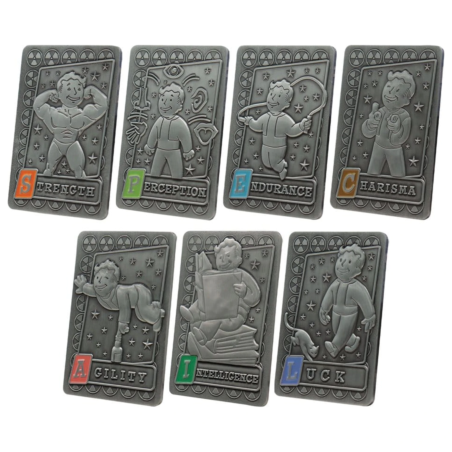 Fallout Ingots s albem S.P.E.C.I.A.L. Perk Card sběratelské album fotografii produktu