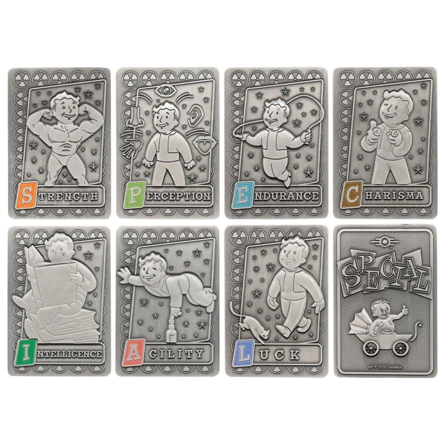 Fallout Ingots s albem S.P.E.C.I.A.L. Perk Card sběratelské album fotografii produktu