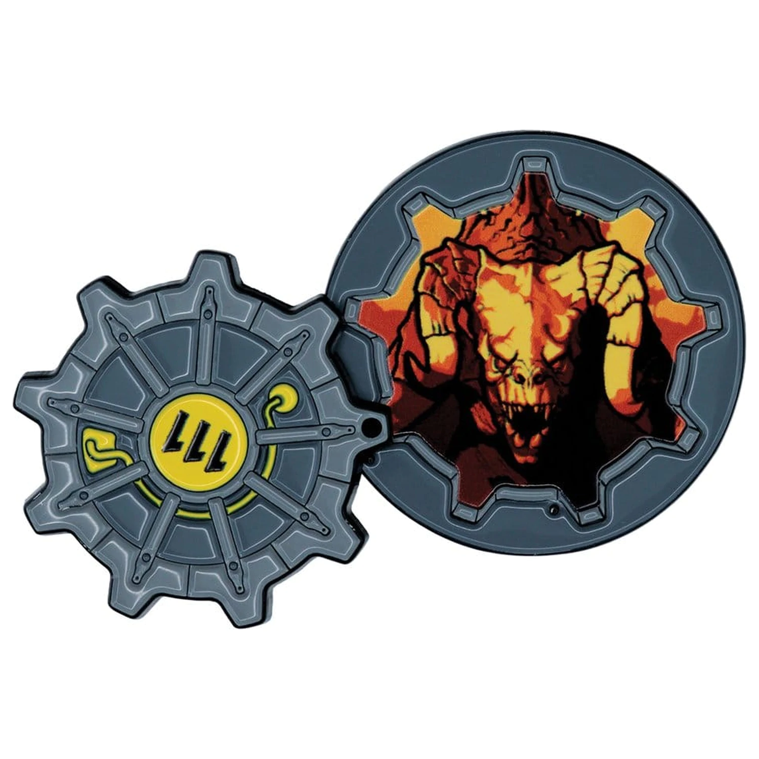 Fallout Pin Badge Vault Door 111 Limited Edition Hinged fotografii produktu