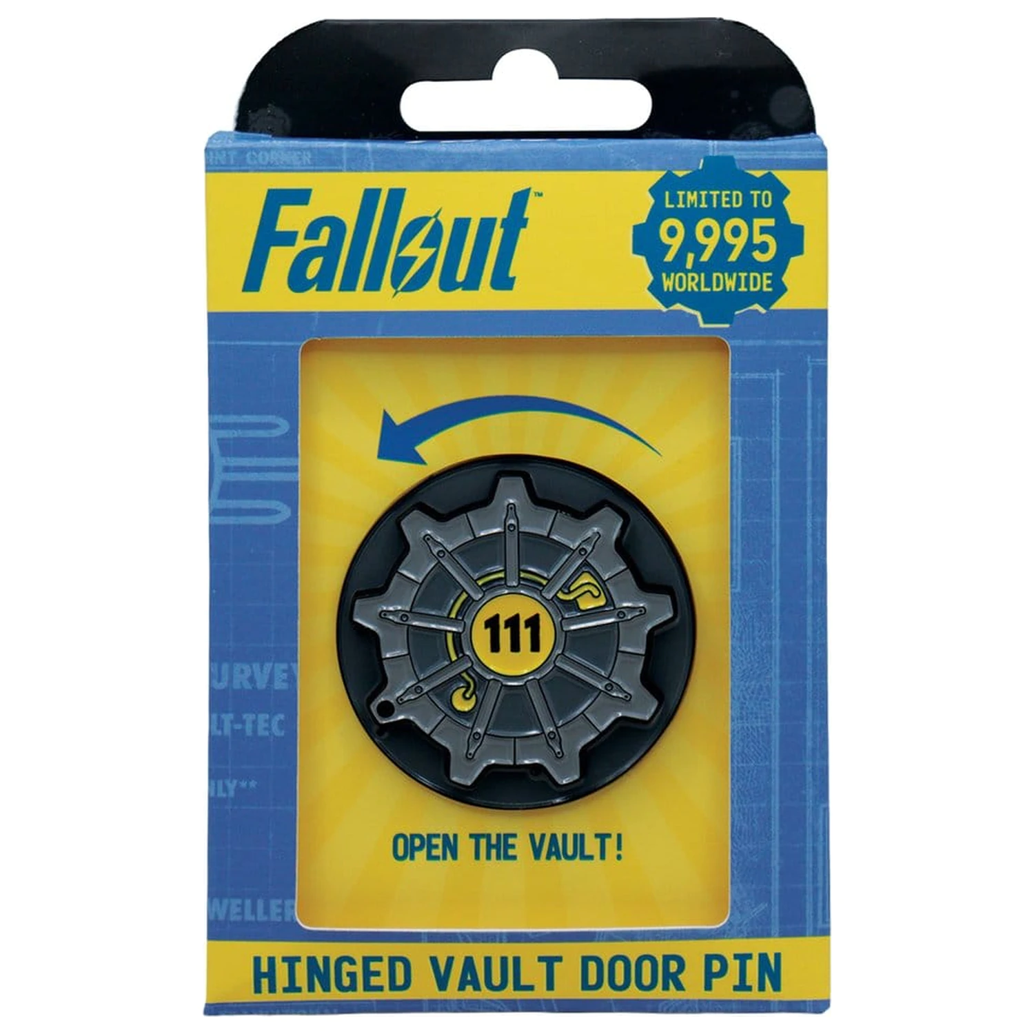 Fallout Pin Badge Vault Door 111 Limited Edition Hinged fotografii produktu