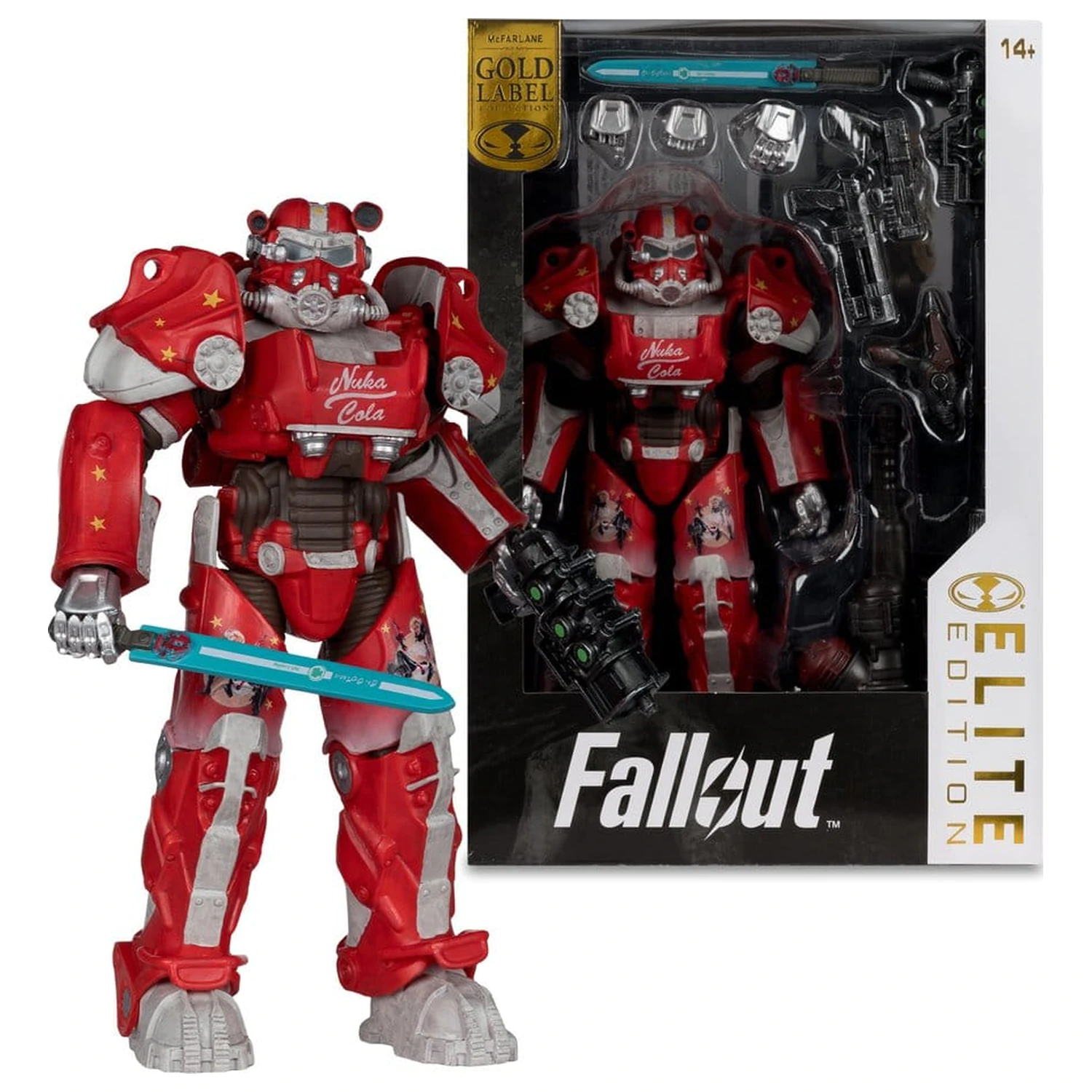 Fallout McFarlane Elite Edition Akční figurka Fallout 76 Nuka Cola T-60 (Gold Label) 19 cm fotografii produktu
