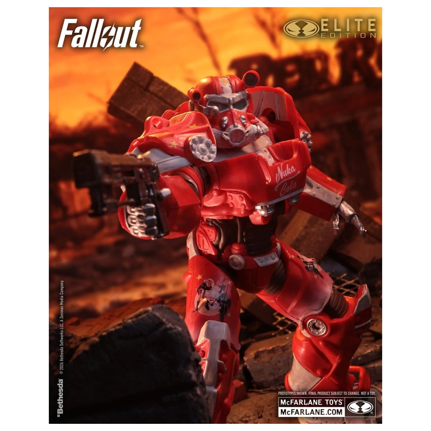 Fallout McFarlane Elite Edition Akční figurka Fallout 76 Nuka Cola T-60 (Gold Label) 19 cm fotografii produktu