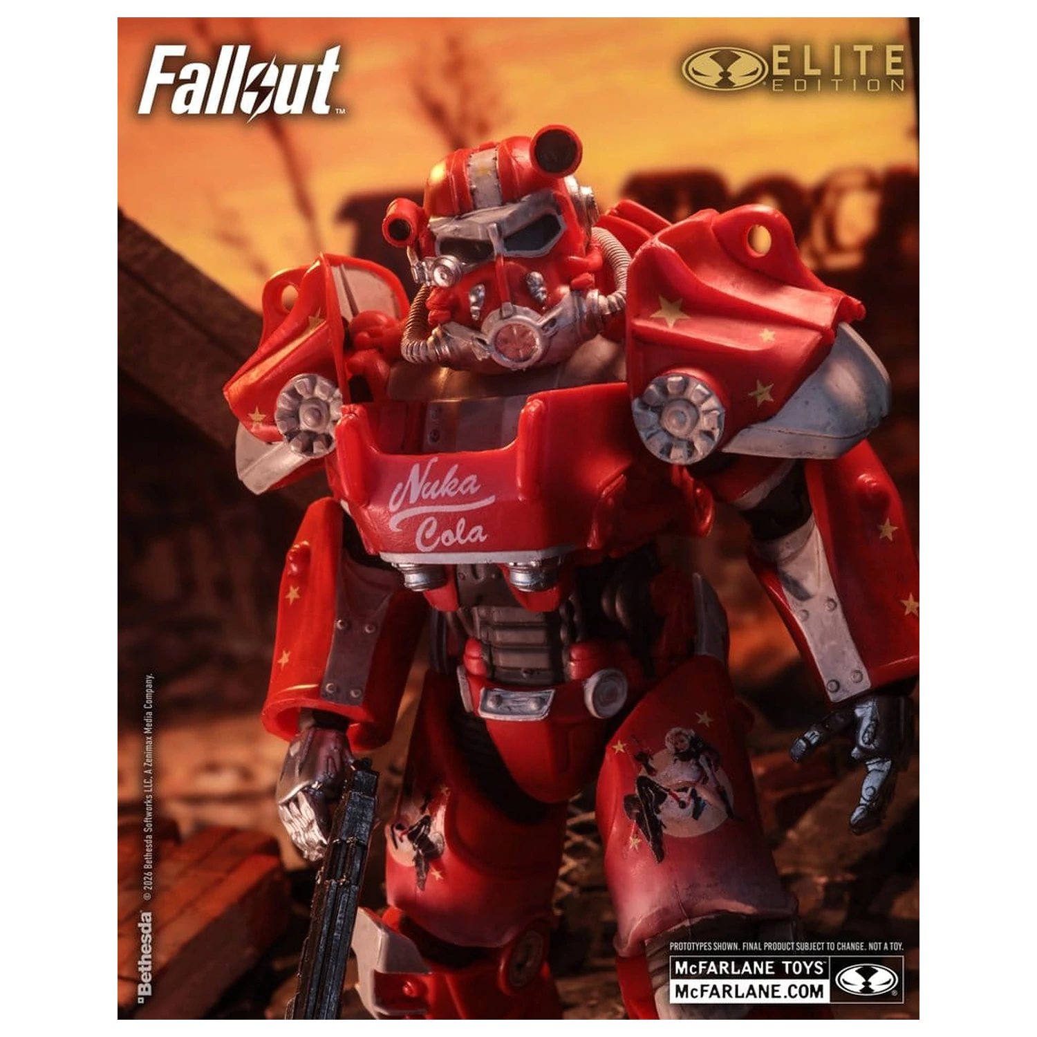 Fallout McFarlane Elite Edition Akční figurka Fallout 76 Nuka Cola T-60 (Gold Label) 19 cm fotografii produktu
