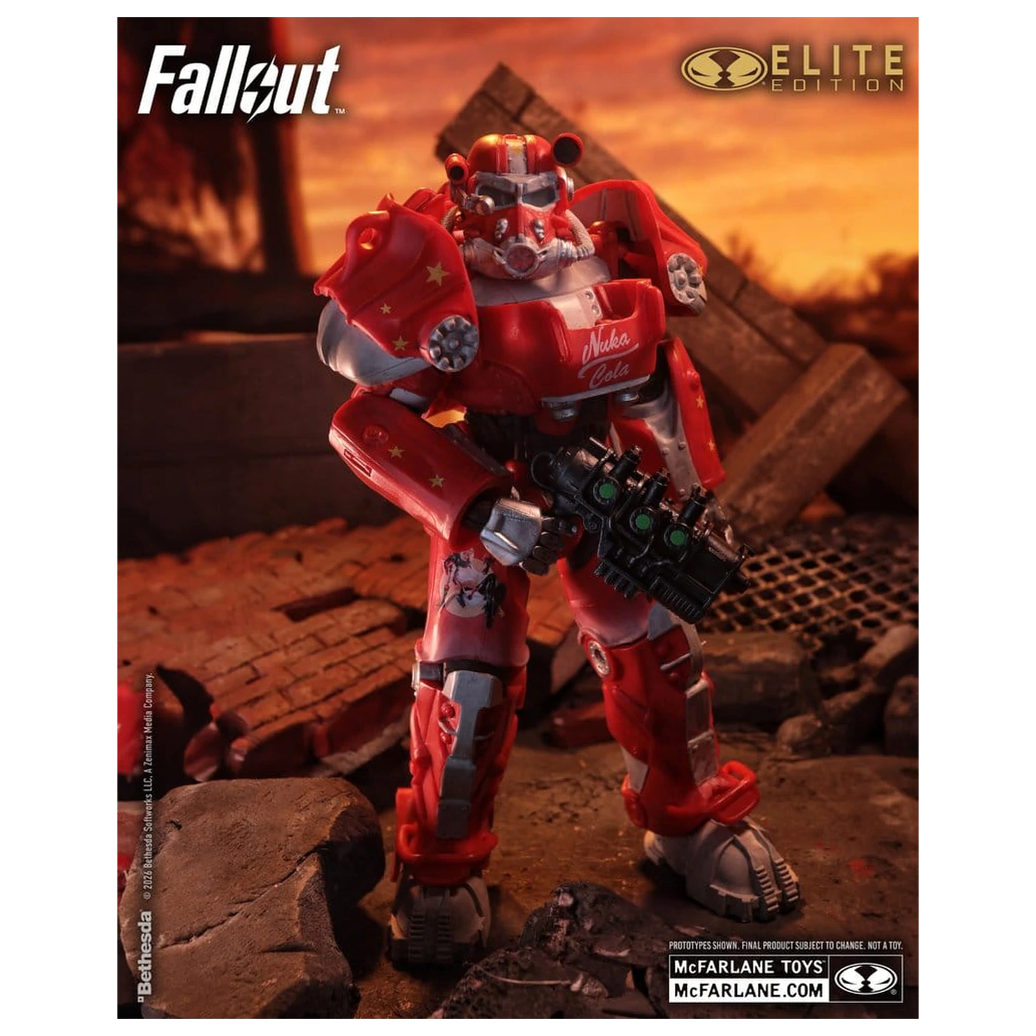 Fallout McFarlane Elite Edition Akční figurka Fallout 76 Nuka Cola T-60 (Gold Label) 19 cm fotografii produktu