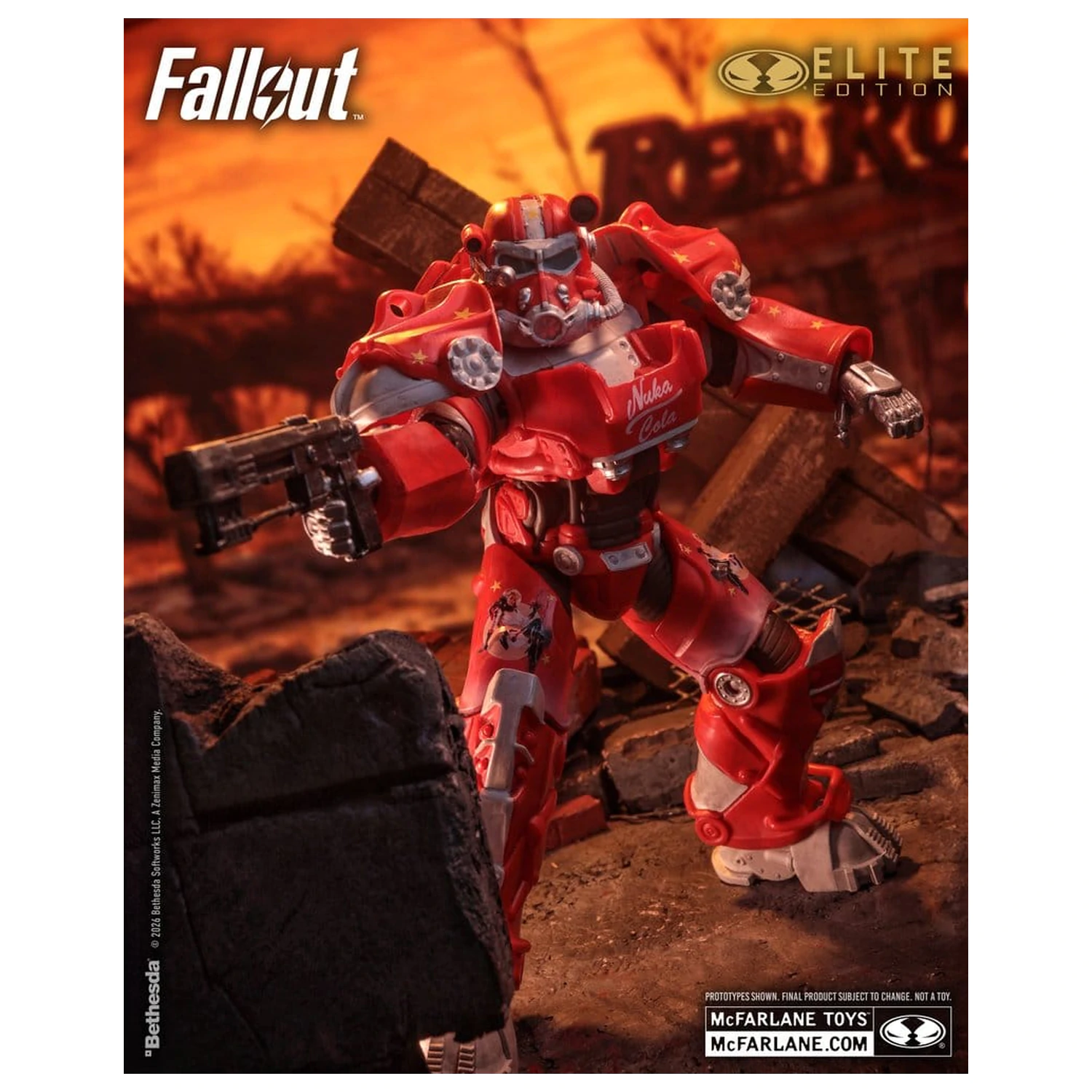 Fallout McFarlane Elite Edition Akční figurka Fallout 76 Nuka Cola T-60 (Gold Label) 19 cm fotografii produktu