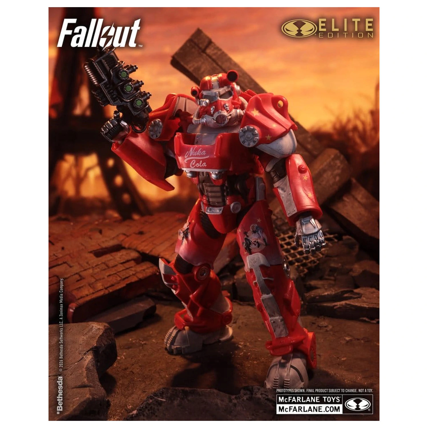 Fallout McFarlane Elite Edition Akční figurka Fallout 76 Nuka Cola T-60 (Gold Label) 19 cm fotografii produktu