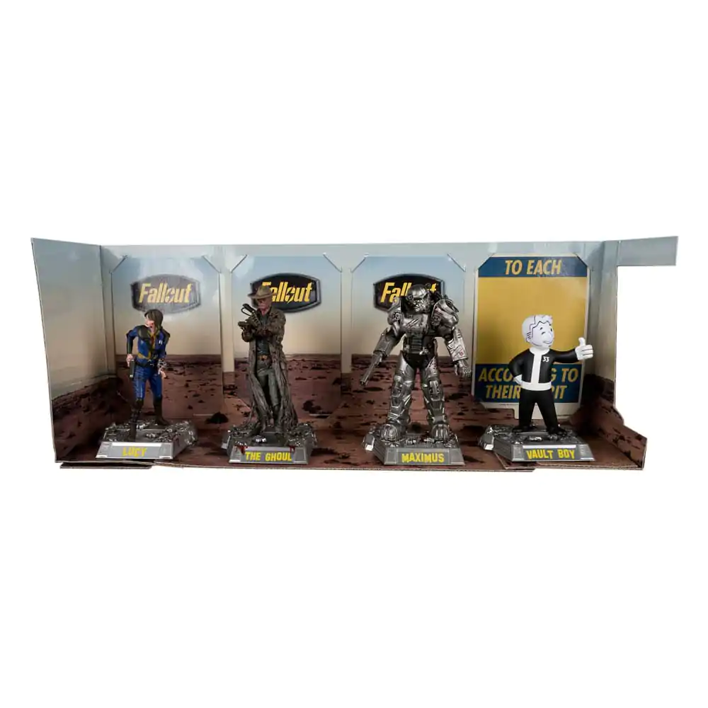 Fallout Movie Maniacs PVC Soška 4-Pack Lucy, Maximus, The Ghoul & Vault Boy 15 cm fotografii produktu