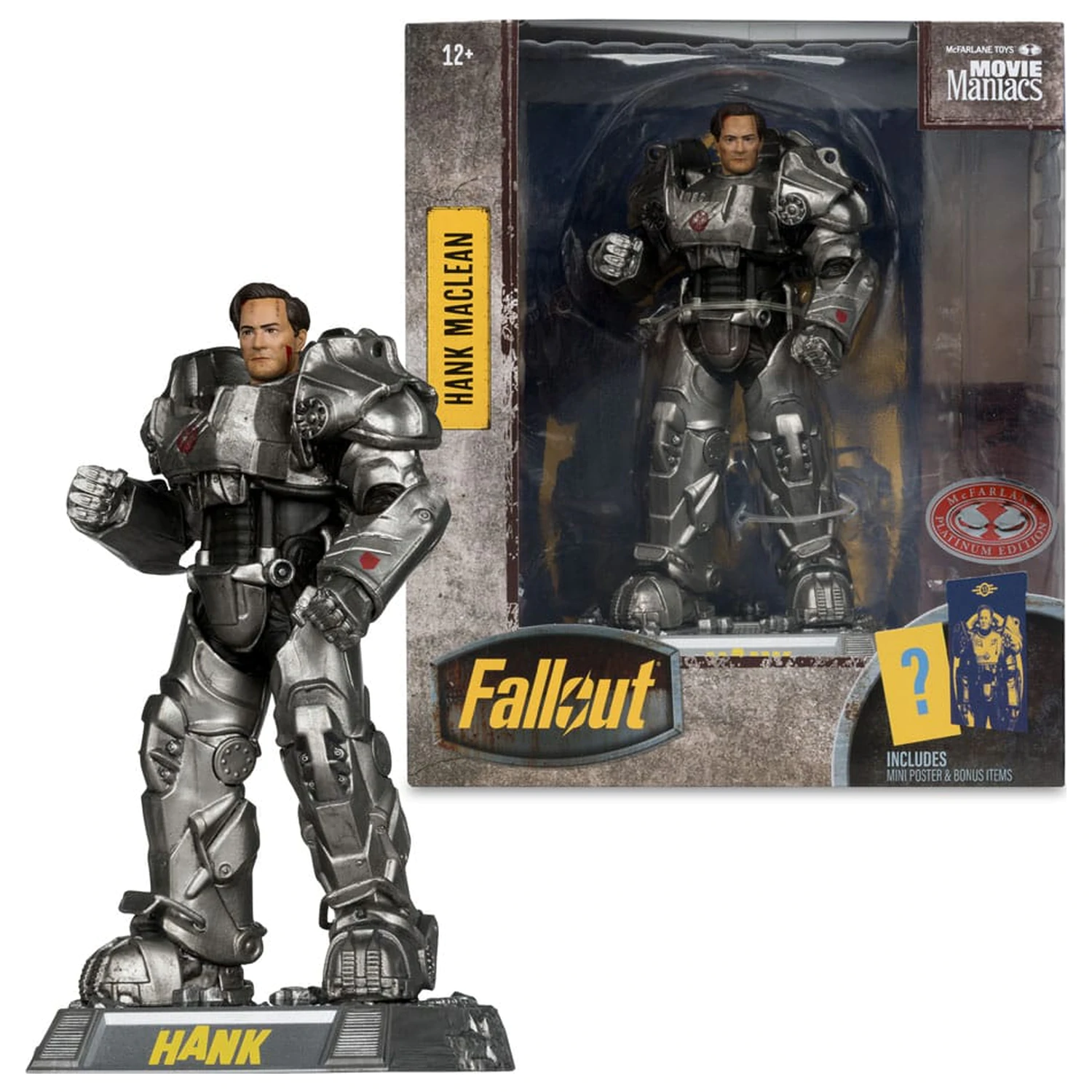 Fallout Movie Maniacs akční figurka Hank Maclean (Season 2) (Red Platinum Edition) 17 cm fotografii produktu