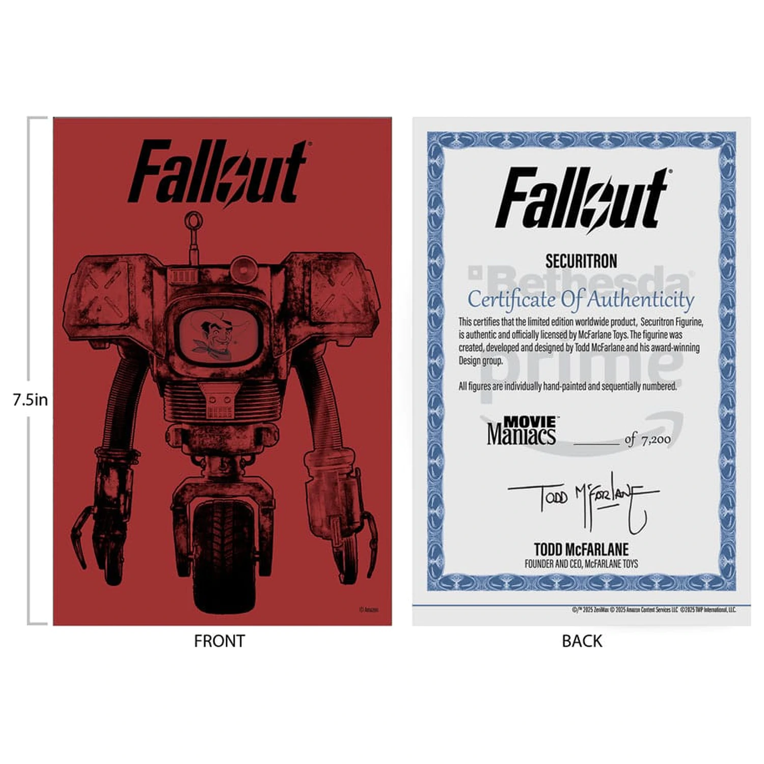 Fallout Movie Maniacs Akční figurka Securitron (Season 2) 15 cm fotografii produktu