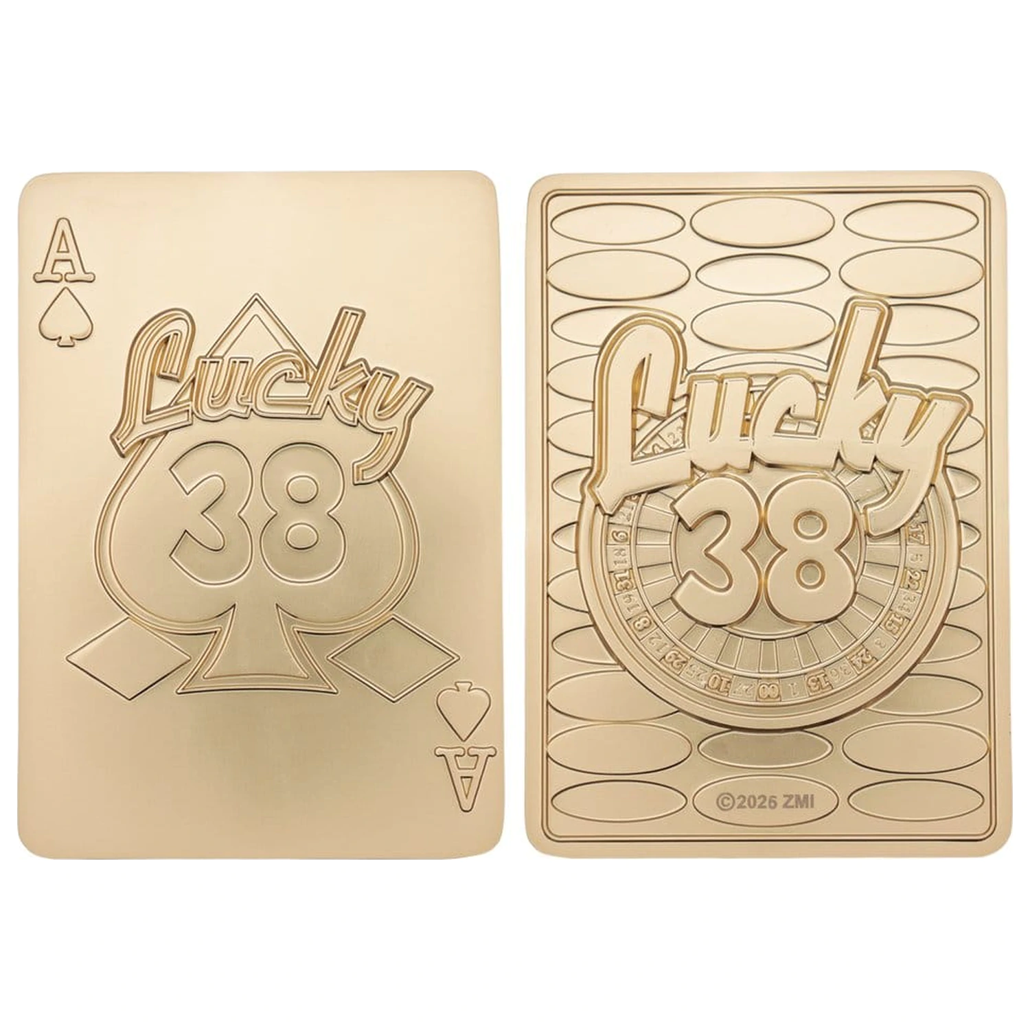 Fallout: New Vegas replika Lucky 38 imitace zlaté kasino sady limitované edice fotografii produktu