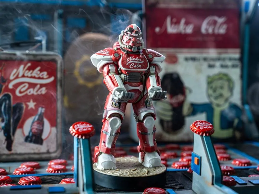 Fallout Nuka Cola Power Armour Cable Guys držák na ovladač a stojan na telefon fotografii produktu