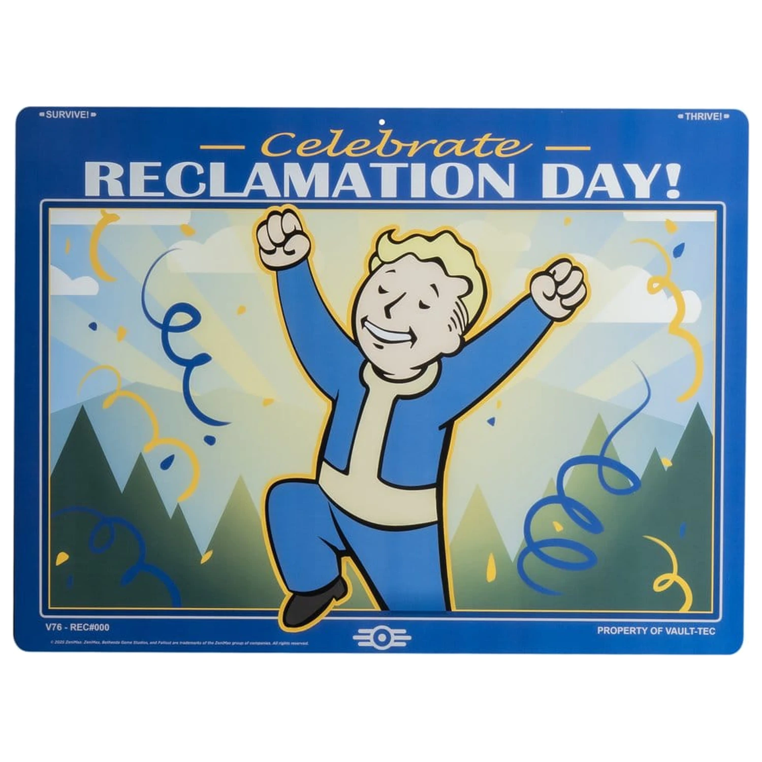 Fallout Kovová cedule Reclamation Day fotografii produktu
