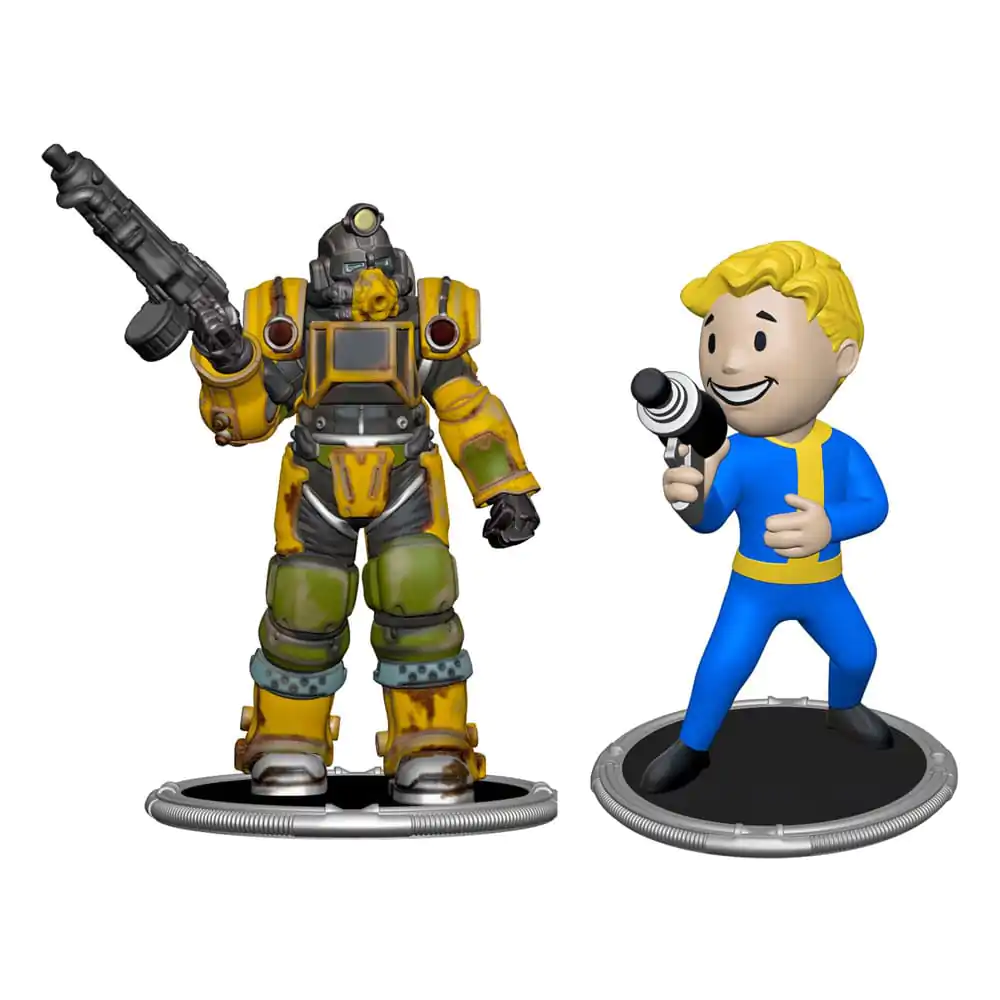 Fallout Mini Figures 2-Pack Set A Excavator & Vault Boy (Gun) 7 cm, sada 2 figurek fotografii produktu