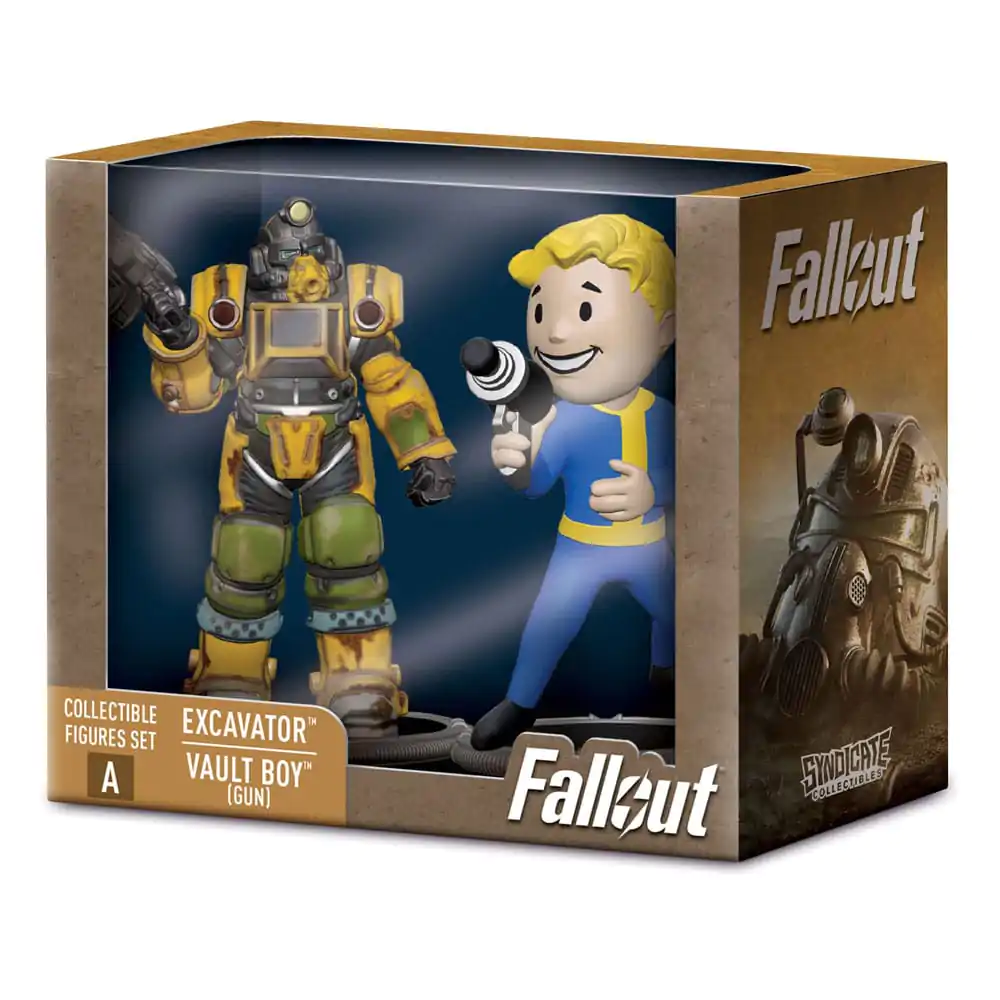 Fallout Mini Figures 2-Pack Set A Excavator & Vault Boy (Gun) 7 cm, sada 2 figurek fotografii produktu