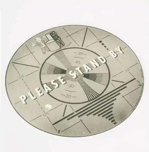 Fallout Slip Mat Prosím, čekejte gramofonová deska 30 x 30 cm fotografii produktu