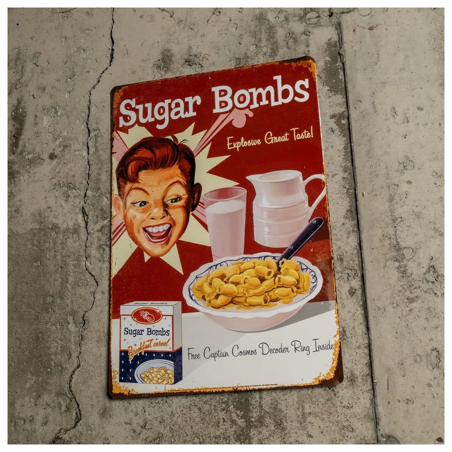 Fallout kovová cedule Sugar Bombs fotografii produktu