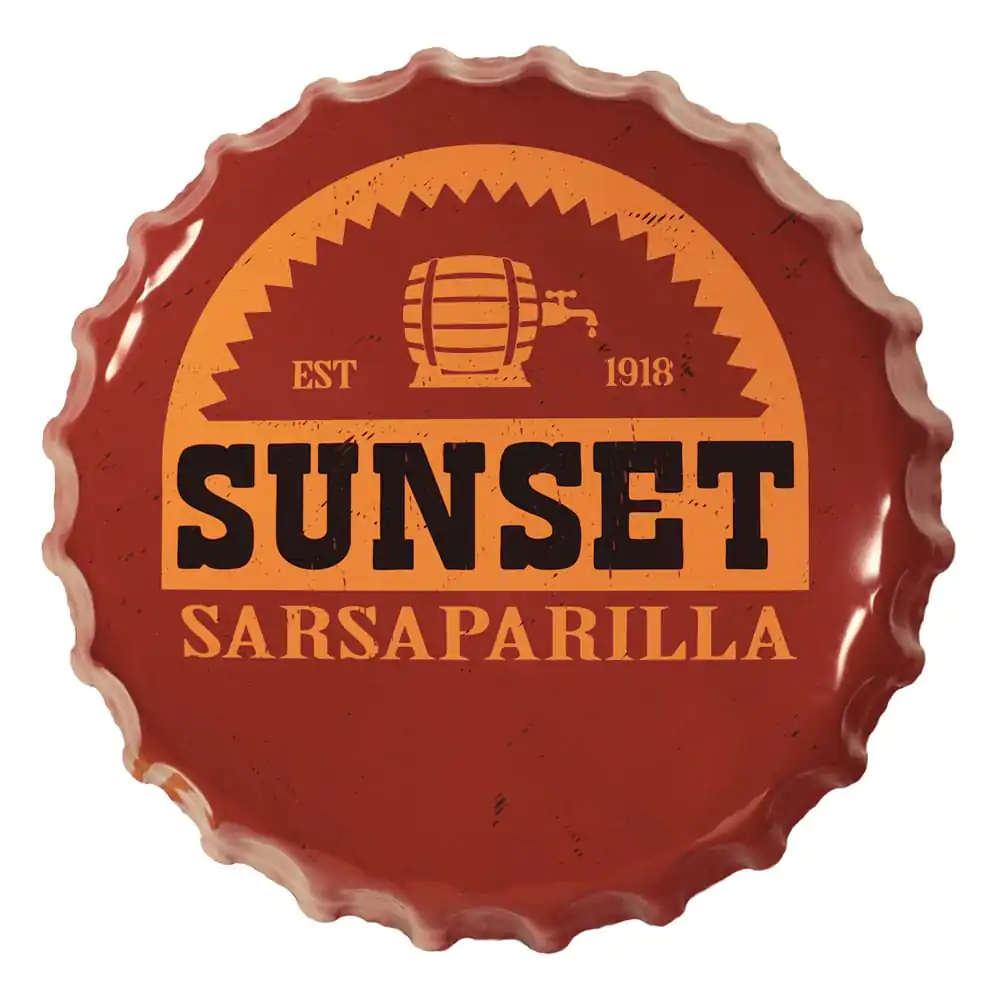 Fallout Plechová cedule Sunset Sarsaparilla Uzávěr lahve fotografii produktu