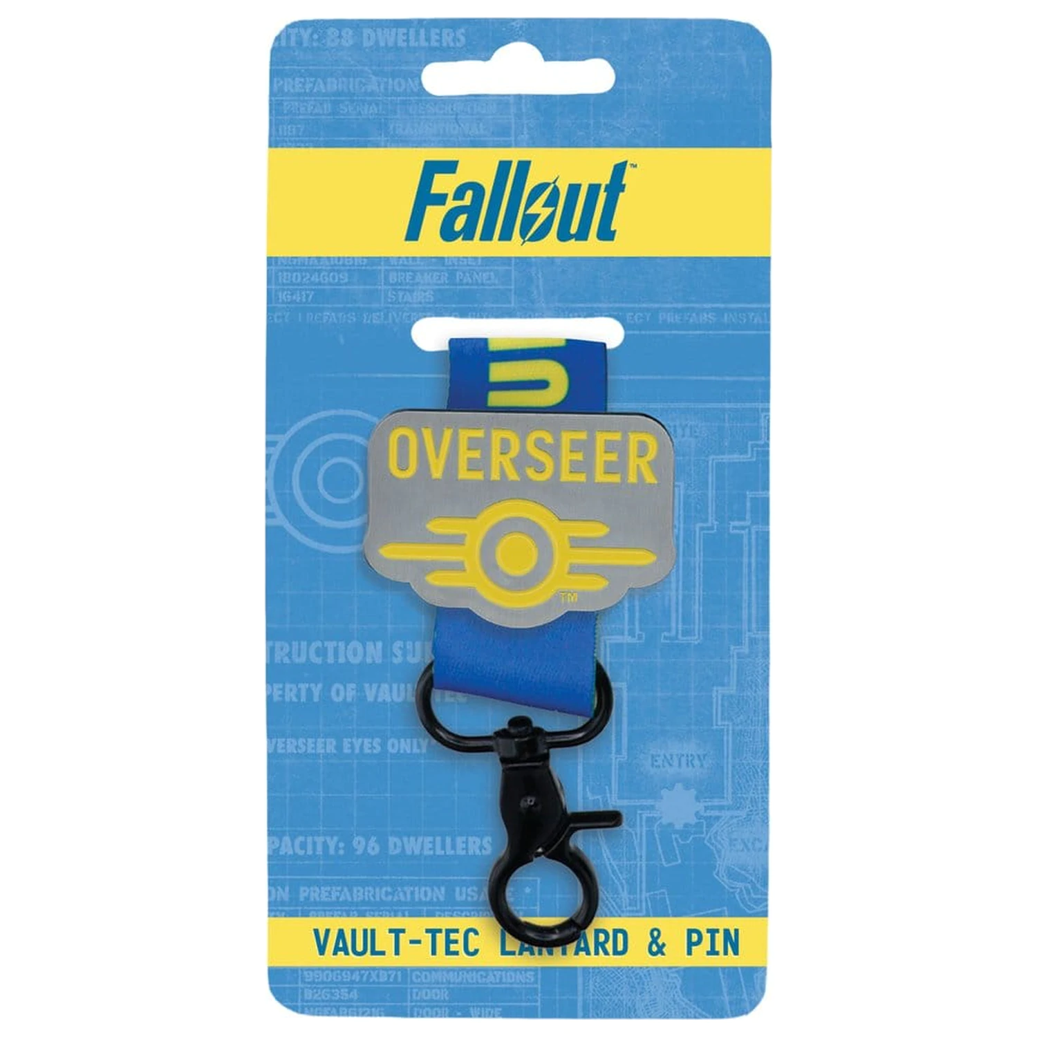 Fallout Vault-Tec Overseer šňůrka na krk a sada odznáčku s připínáčkem fotografii produktu