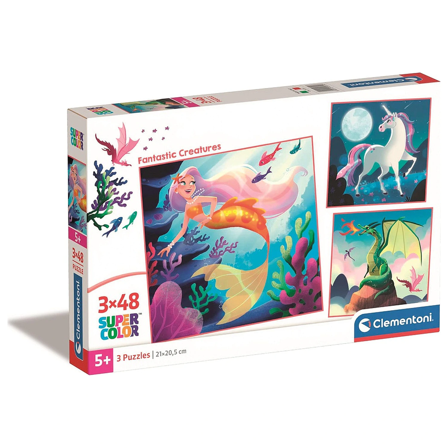 Fantastic Creatures Magic 3x48 dílné puzzle Clementoni fotografii produktu